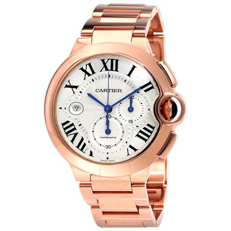 Cartier Ballon Bleu 18kt Rose Gold Chronograph Men's Watch W6920010 ...