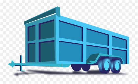 Dumpster Trailer Clipart - Png Download (#5387822) - PinClipart