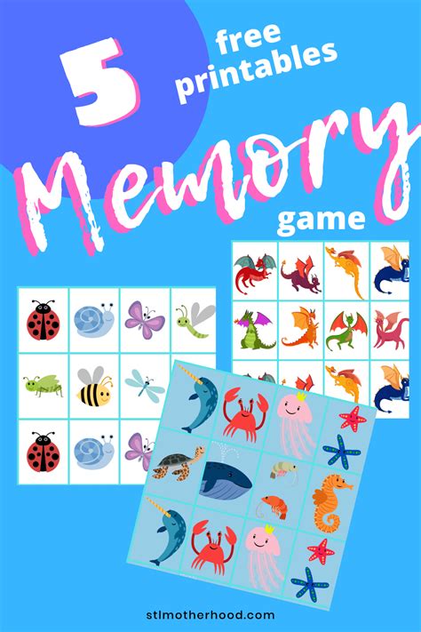 DIY Memory Game Cards for kids (free printable) - stlMotherhood