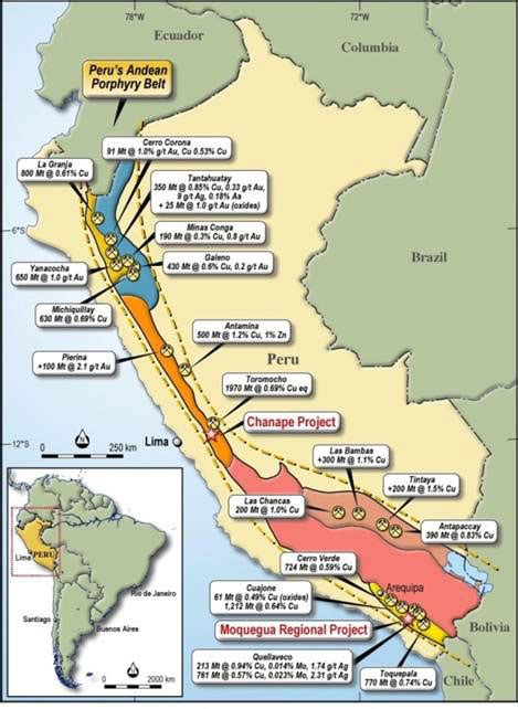 Peru Mining Map