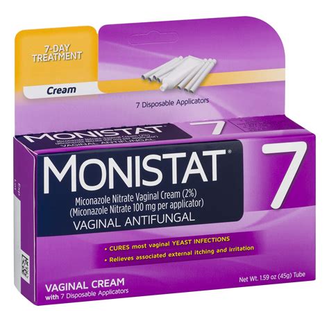 Monistat 7-Day Yeast Infection Treatment | Cream with Disposable ...