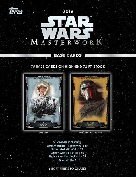 2016 Topps Star Wars Masterwork Trading Cards