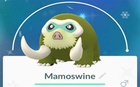 Can Mamoswine be shiny in Pokemon GO?