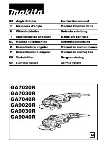 Manual Makita GA9020R Angle Grinder