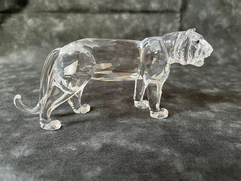 Swarovski Vintage Crystal Tiger Figurine - Etsy