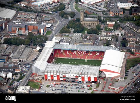 Aerial view north west of Bramall Lane Stadium Bramall Lane Stock Photo, Royalty Free Image ...