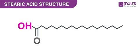 Stearic acid - C18H36O2 Structure, Properties, Uses