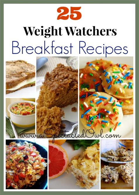 25 Weight Watchers BREAKFAST Recipes - A Spectacled Owl