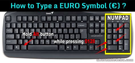 How to Type Euro € Symbol in Computer? - Computers, Tricks, Tips 30524