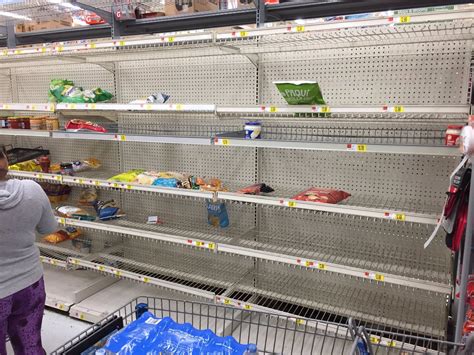 Here's the current situation at a @walmart in west palm beach, as people prepare for # ...