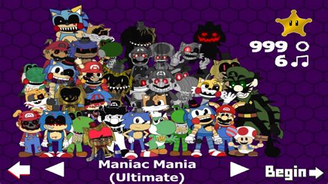 Five Nights At Sonic's Maniac Mania: Maniac Mania (Challenge-Ultimate) + Ending - YouTube