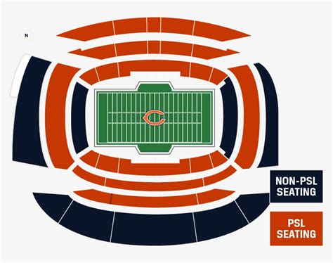 Seating Information - Chicago Bears Stadium Seating Chart Transparent ...