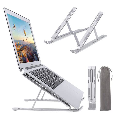 Buy Laptop Stand Adjustable, YOSHINE Premium Aluminium Foldable Laptop Stand, Portable Laptop ...