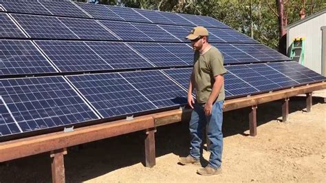 12.7KW Off Grid ground mount Solar install by Off Grid Contracting - YouTube