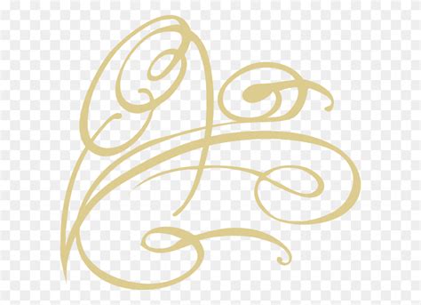 Gold Swirl Designs Clip Art - Gold Swirl Clipart - FlyClipart