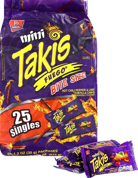 Buy Product Of Barcel Takis , Mini Fuego Bag , Count 25 (1.2 oz ...