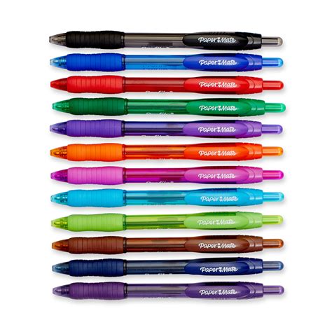 Paper Mate Profile Retractable Bold Point Ballpoint Pens, 12 Colored ...