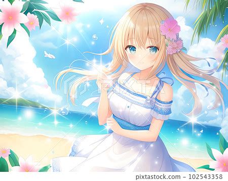 Cute Girl Illustration, Anime, Manga, Japan,... - Stock Illustration ...