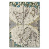 Vintage World Map Tissue Paper | Zazzle
