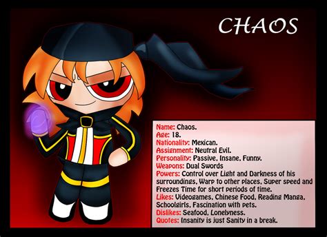 Chaos - Character Chart - by ChaosriderX on DeviantArt