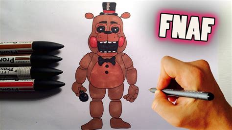 How to Draw Toy Freddy from Five Nights at Freddy's (FNaF) | Facedrawer