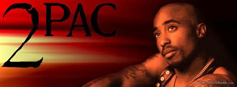 2Pac Sitting Facebook Cover - Celebrity