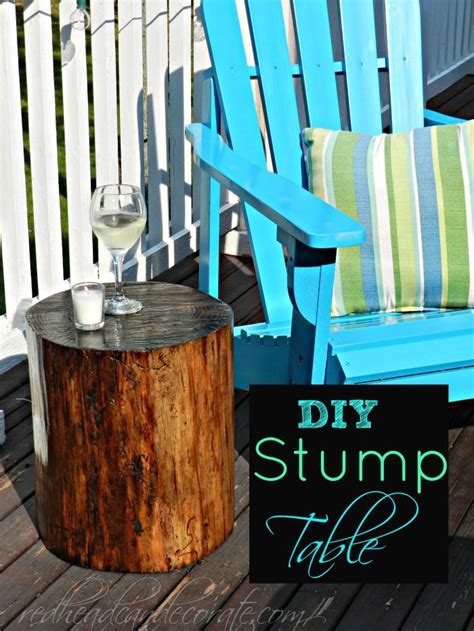 12 Simple ideas to create beautiful outdoor spaces | Stump table, Decor, Tree stump table