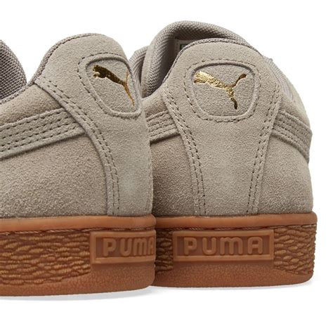 PUMA Suede Classic Gum Sole in Grey (Gray) for Men - Lyst