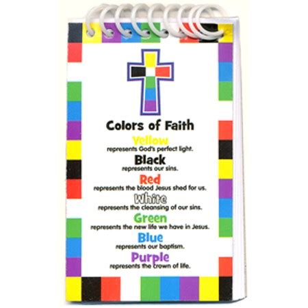 Printable Salvation Bracelet Colors