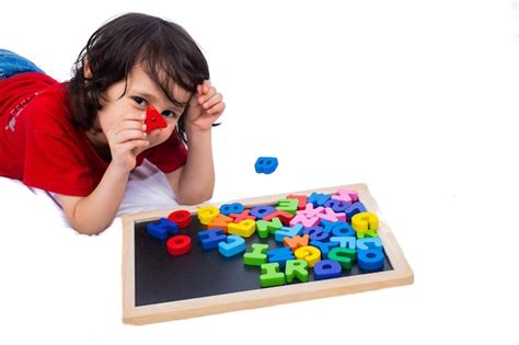 Premium Photo | Abc alphabet cubes kindergarten education concept