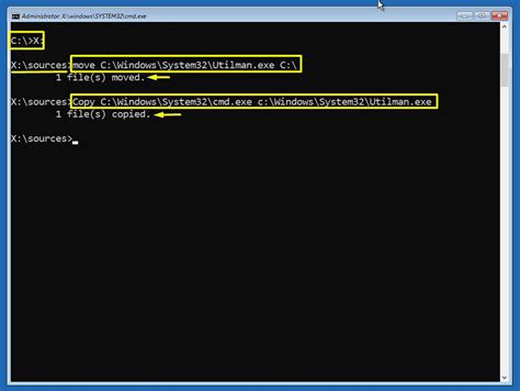 Windows 10'da utilman.exe ile Local Administrator hesabını aktif etme