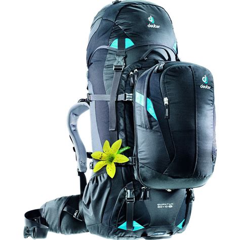 Deuter Quantum 60L SL Women's Travel Backpack Black/Turquiose - Sportique