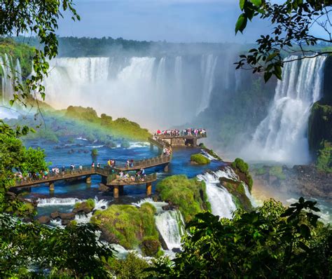 Tourists at Iguazu Falls, Foz do Iguacu, Brazil - Travel Off Path