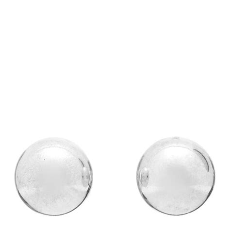 TIFFANY Sterling Silver 10mm HardWear Ball Earrings 1099471 | FASHIONPHILE