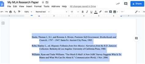 Hanging Indents in Google Docs or Word (Made Easy) | Bibliography.com