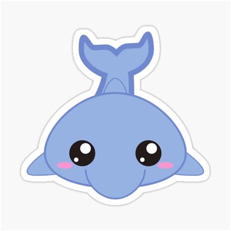 "Cute Dolphin Cartoon" Sticker for Sale by Pandoras-Boxx | Redbubble