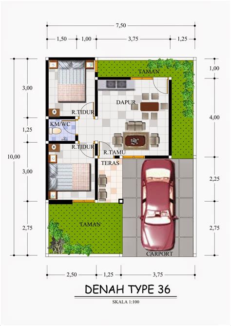 Denah Rumah Sederhana: Cara Membuat Denah dan Contoh Gambar