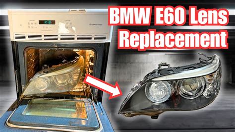 BMW E60 Headlight Lens Replacement - YouTube