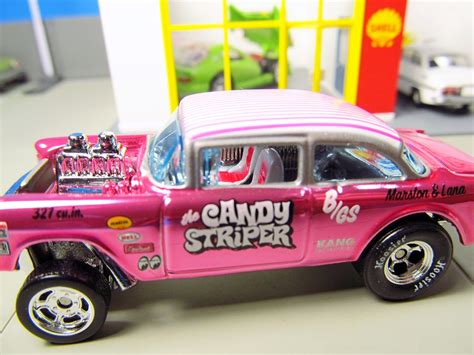 Hot Wheels RLC '55 Chevy Bel Air Gasser candy striper