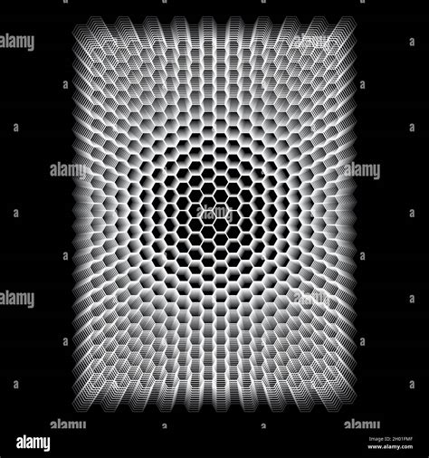 Scientific design of hexagonal elements, atomic lattice, honeycomb. Texture of molecules and ...