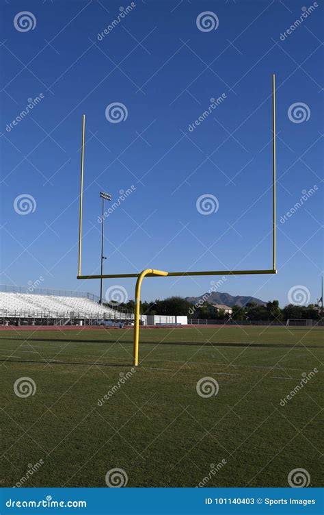 Goal Posts on Football Stadium Editorial Stock Photo - Image of post ...