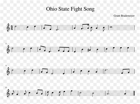 Ohio State Fight Song Sheet Music Composed By Grant - Maldi Tof Mrsa ...