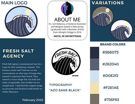 Fresh Salt Logo Brand Board 2022 on Behance