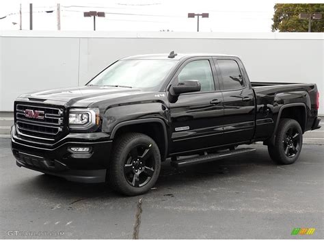 Onyx Black 2017 GMC Sierra 1500 Elevation Edition Double Cab 4WD Exterior Photo #116560252 ...