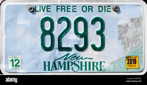 New hampshire registration plate hi-res stock photography and images - Alamy