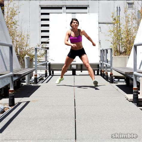 Hopping Ice Skaters - Exercise How-to - Skimble Workout Trainer