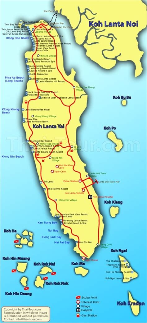 Map of Koh Lanta