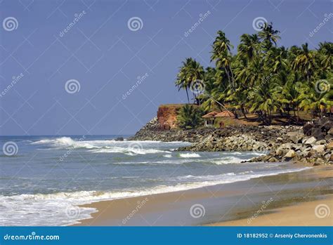 Kerala beach, India stock photo. Image of culture, climate - 18182952