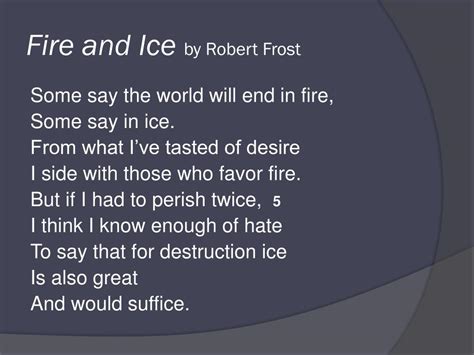 【人気ダウンロード！】 fire and ice robert frost analysis line by line 289243-Fire and ice robert frost ...