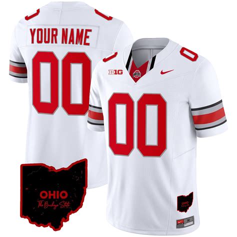 Ohio State Buckeyes 2023 Vapor Limited Custom Jersey – Ohio Patch – All ...